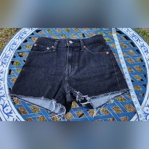 Black Levi's High Rise Shorts